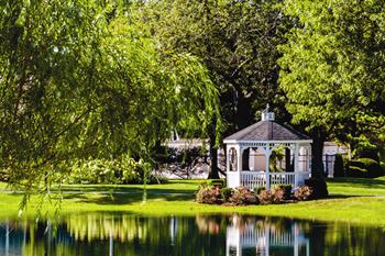 Pond side gazebo